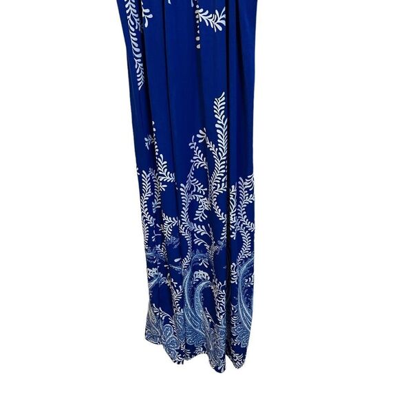 Elegant Blue halter Maxi Dress - Picture 3 of 8